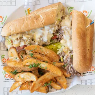 Foody Famous Real Prime Steak &amp; Cheese Combo