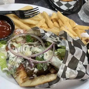 #14 Beef Doner Wrap Combo