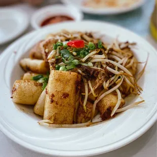 Fried Look Funn with XO sauce
