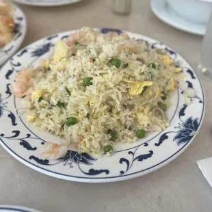a plate of fried rice