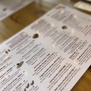 Not a huge menu which is great for you to decide quickly!