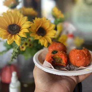 Pumpkin mochi special for Halloween  IG: @ohmyono
