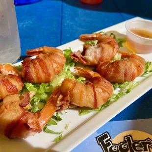 BACON WRAPPED SHRIMP $15