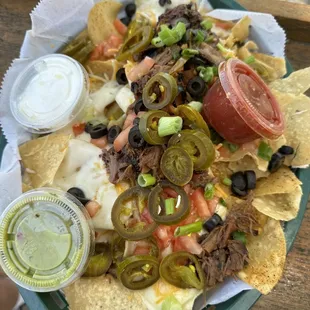 My brisket nacho, so crunchy and delicious