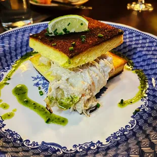 a plate of food on a table