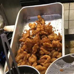 Fried shrimp banging