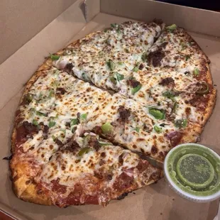 (5) The Catch Pizza with jalapeños