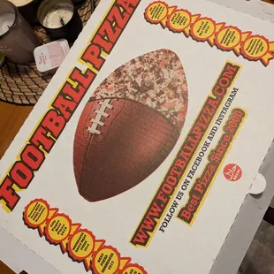 the inside of a pizza box