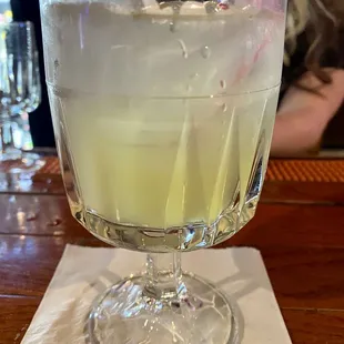 a glass of lemonade