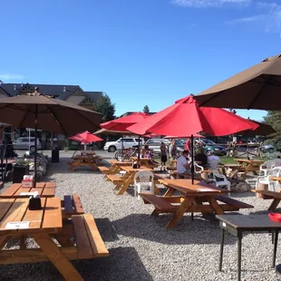 Outdoor seating.