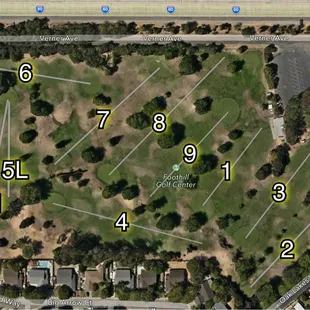 I use the Golfshot App and it had the holes all wrong.  Notice the unusual placement of 2 in relation to 1.