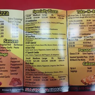 Menu 9/22