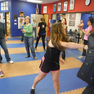 Kicking Punching and yelling while having fun Great day