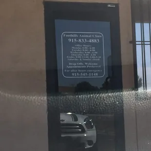 Even though they don't provide emergency services the number for an emergency animal hospital is posted on their front door.