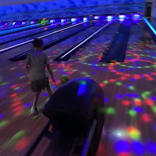 Enjoying the glow lights and a Friday night.