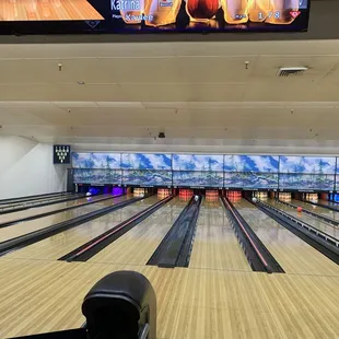 Great lanes for bowling.