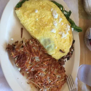 Asked for hash browns well done and they came that way. Yum!