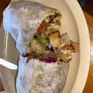 Vegan burrito! (It's huuuuuge)