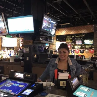 My favorite bartender and sister