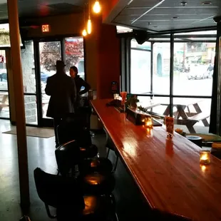 people sitting at the bar