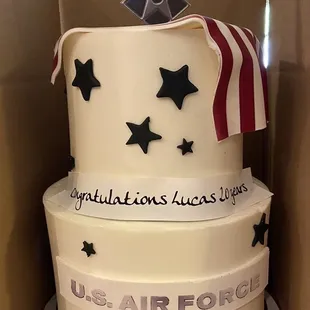 My brothers Air Force retirement cake. Such an awesome job!