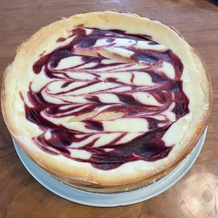 White Chocolate Raspberry Cheesecake