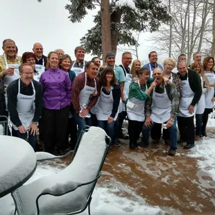 Such a fine and memorable night for a few of H.M. Brown's employees and Auto Brokers who were rewarded with a fun night of cooking!