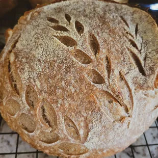 a loaf of sourdough