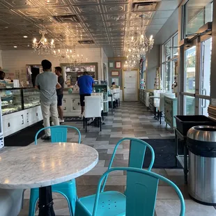 a view of a cafeteria