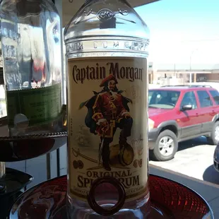 Captain Morgan bird feeder!