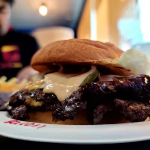 a plate of food on a table