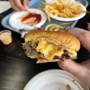 Double cheeseburger
