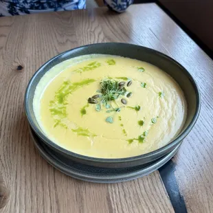 Parsnips and potato soup of the day