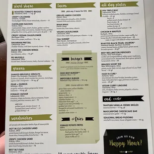 Menu from 3/26/2023