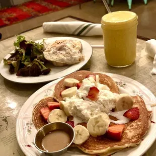 pancakes, food