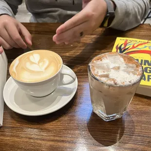 Vanilla latte and iced chai. They make their chai in house