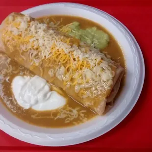 Wet burrito green