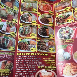 menu, sushi and sashimi
