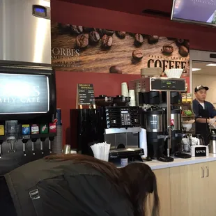 Coffee and drinks section available too!