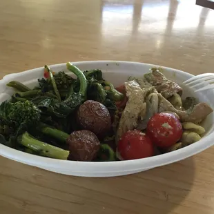 12 ounces worth of food, around $7 dollars.