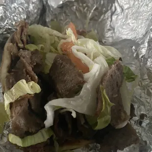 Gyro pita!! Look at that MEAT!!!