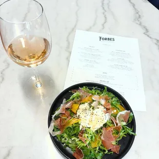 Summer salad and rose!
