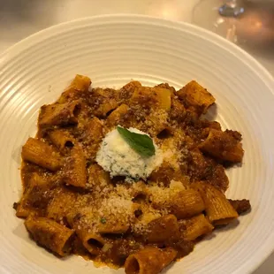 Homemade Pasta with Bolognese sauce (highly recommend) it was incredible flavor.