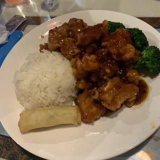 D11. Orange Chicken Dinner Special