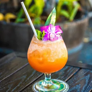 FI's take on the tiki classic Rum Barrel, featuring 4 different rums, tamarind and citrus.