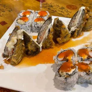 Volcano Roll and Yummy Roll
