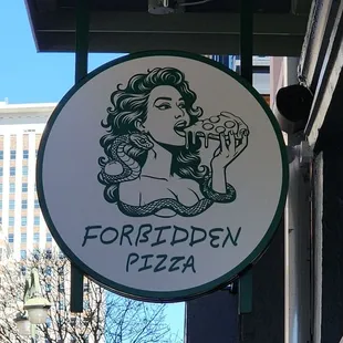 Sign outside