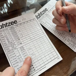 They have a board game stash and I got a Yahtzee on my 5th roll so you know it&apos;s a good place to be.  :)