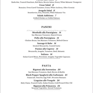 Lunch Menu