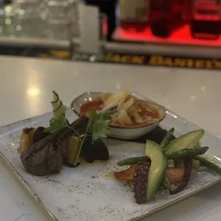 Custom plate by Chef Luca